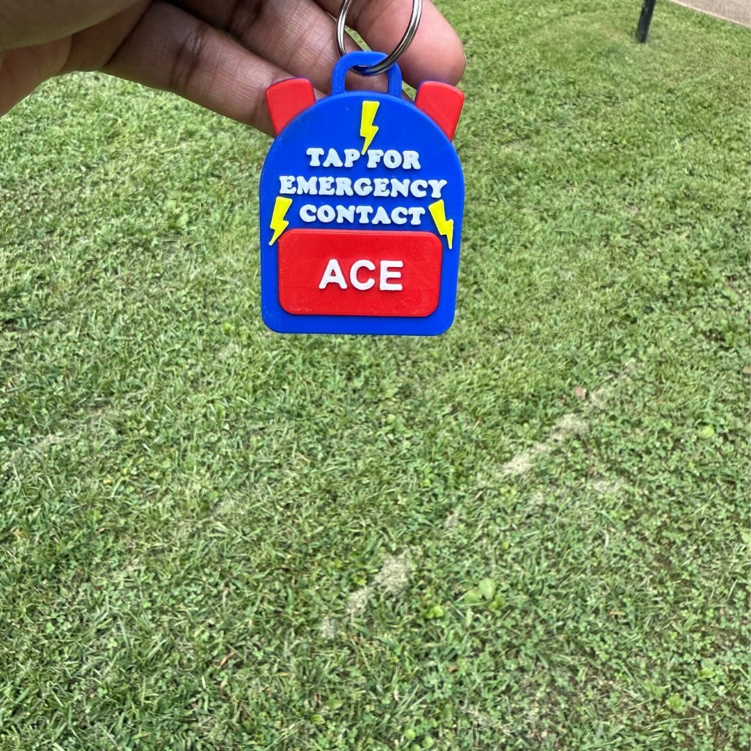 Emergency Contact NFC Backpack Tag