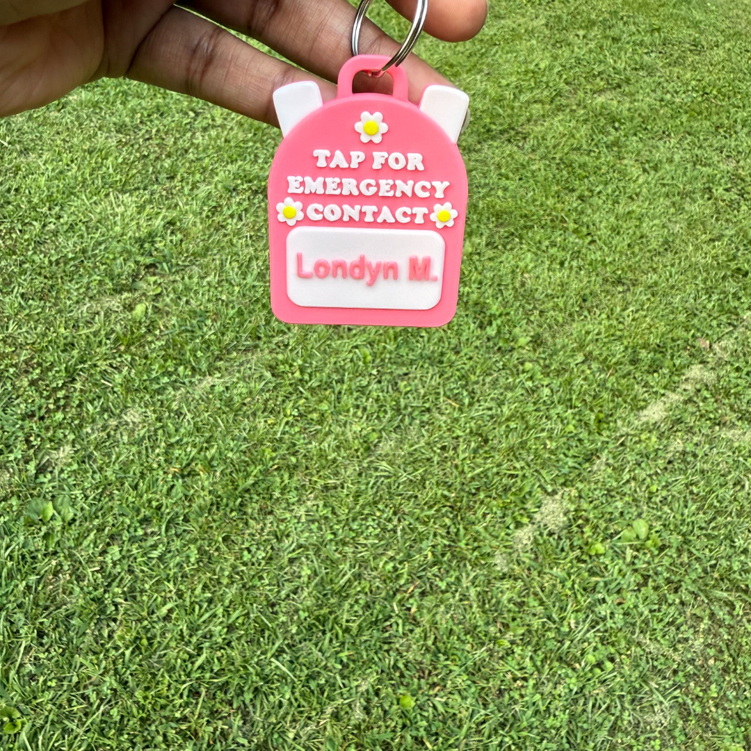Emergency Contact NFC Backpack Tag