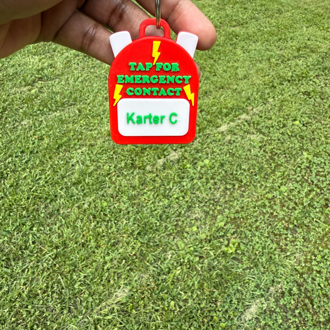 Emergency Contact NFC Backpack Tag