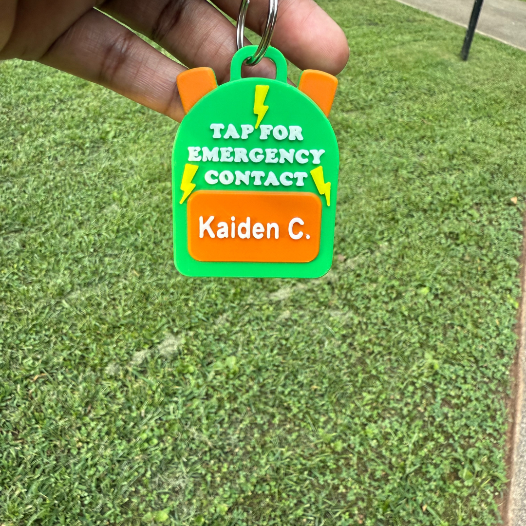 Emergency Contact NFC Backpack Tag