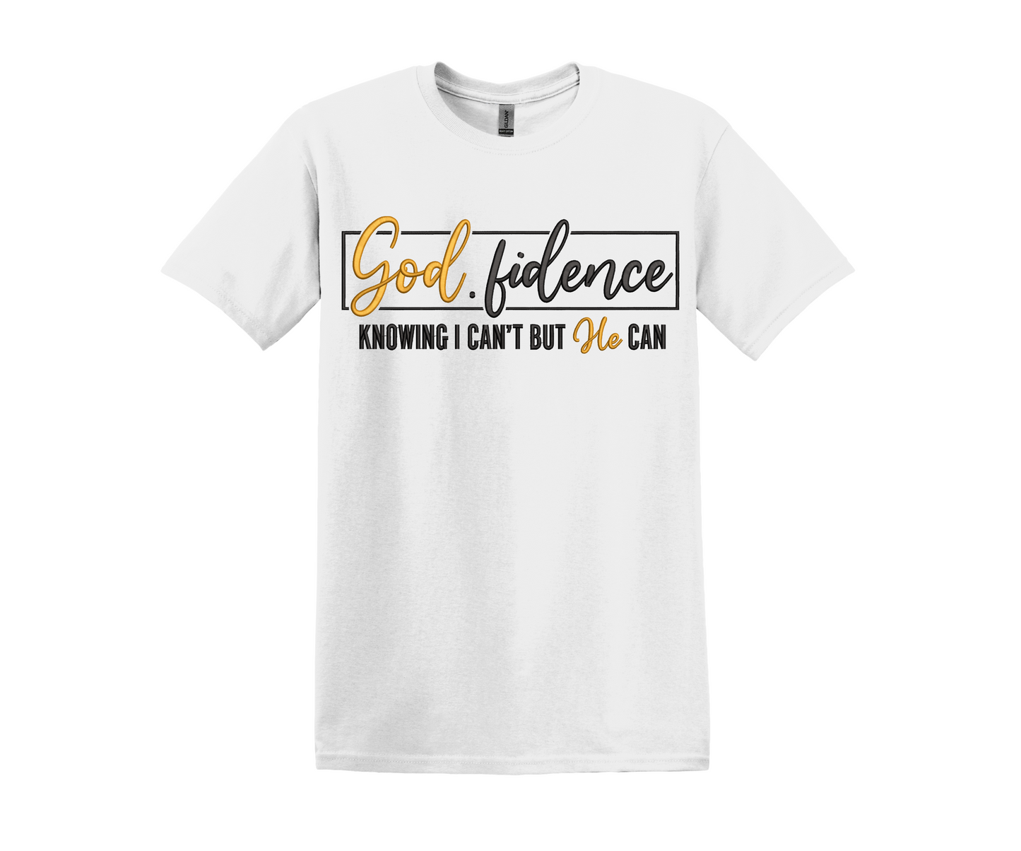 God.fidence Embroidered T- Shirt