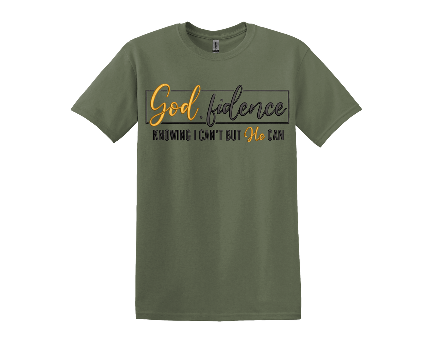 God.fidence Embroidered T- Shirt