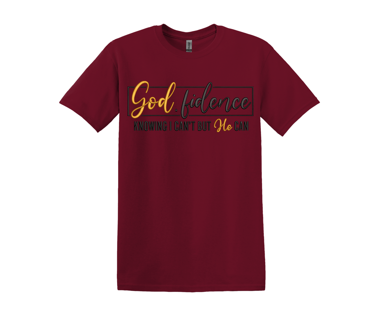 God.fidence Embroidered T- Shirt