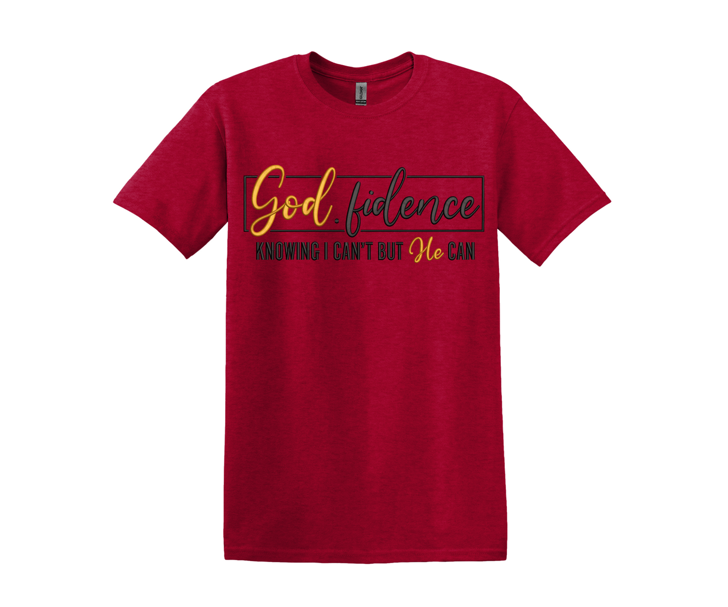 God.fidence Embroidered T- Shirt