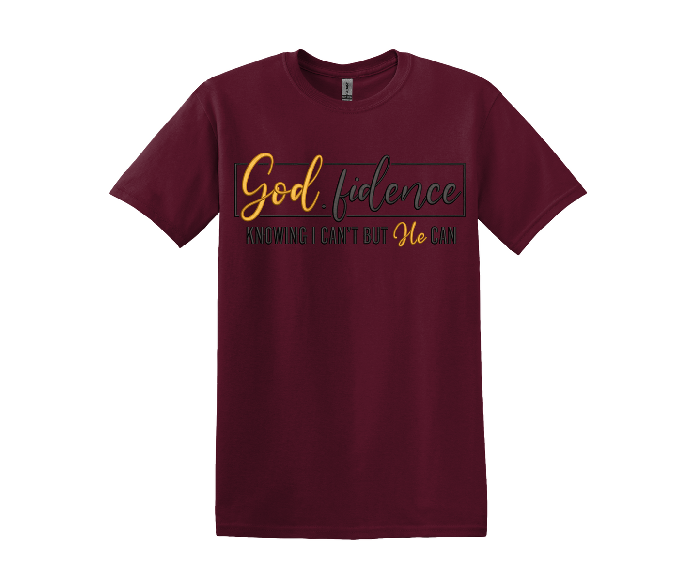 God.fidence Embroidered T- Shirt