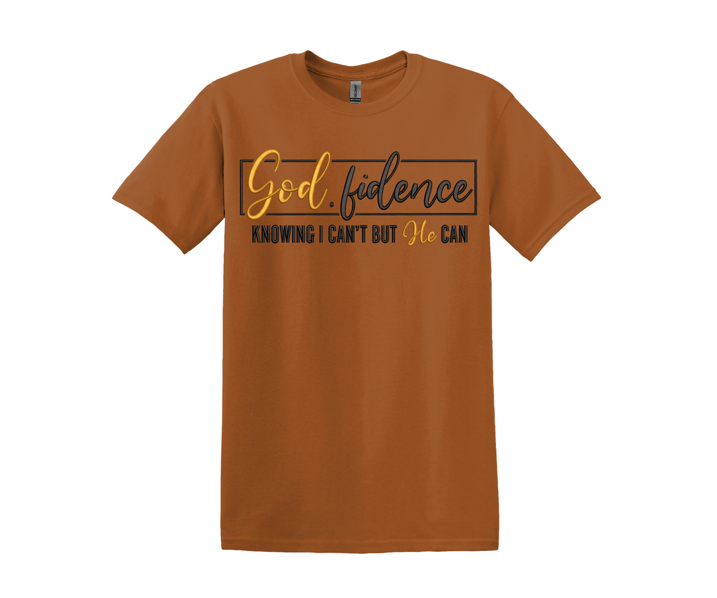 God.fidence Embroidered T- Shirt