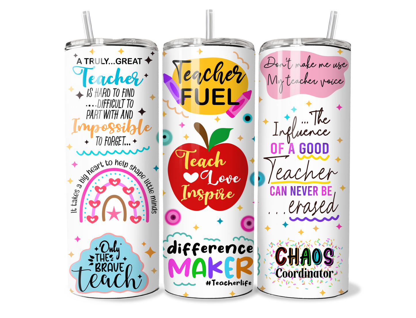 Only The Brave Teach Tumbler