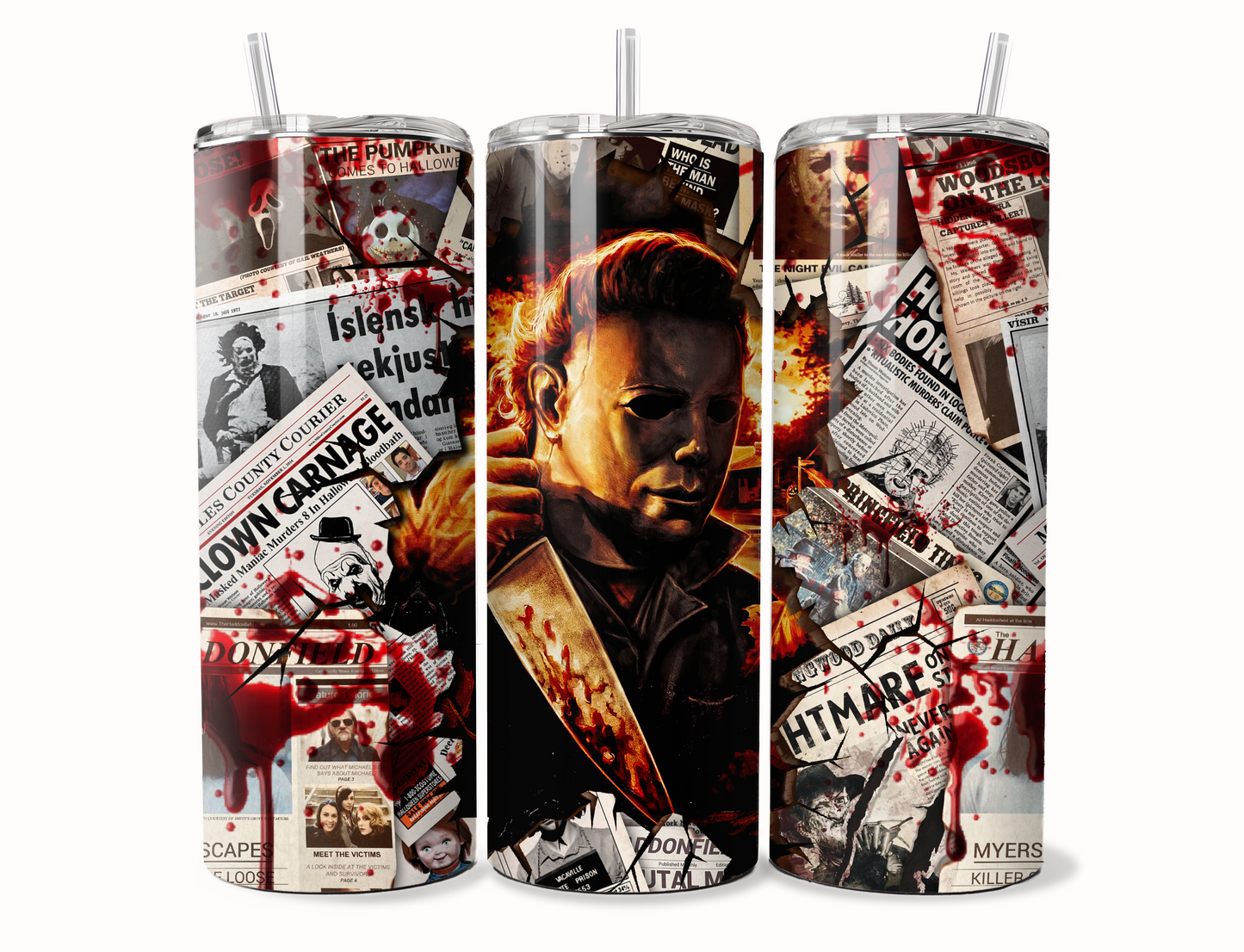 Horror Newspaper Tumbler