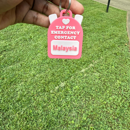 Emergency Contact NFC Backpack Tag