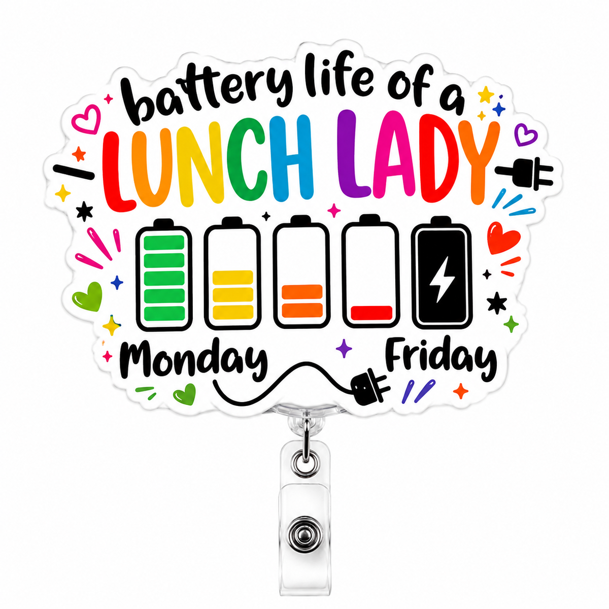 Battery Life of a Lunch Lady Badge Reel